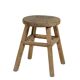Gong - Antique Chinese elm stool, round seat no. 8