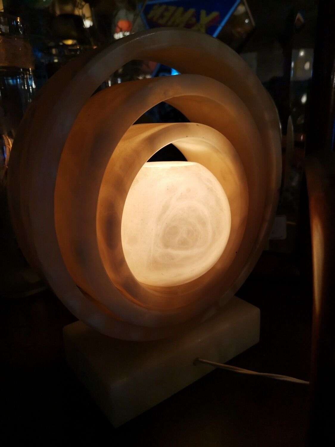 Alabaster lamp 1970