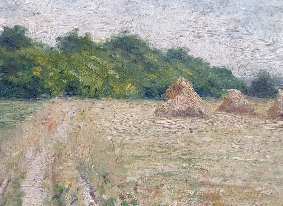 Impressionist painting The Millstones XIXth