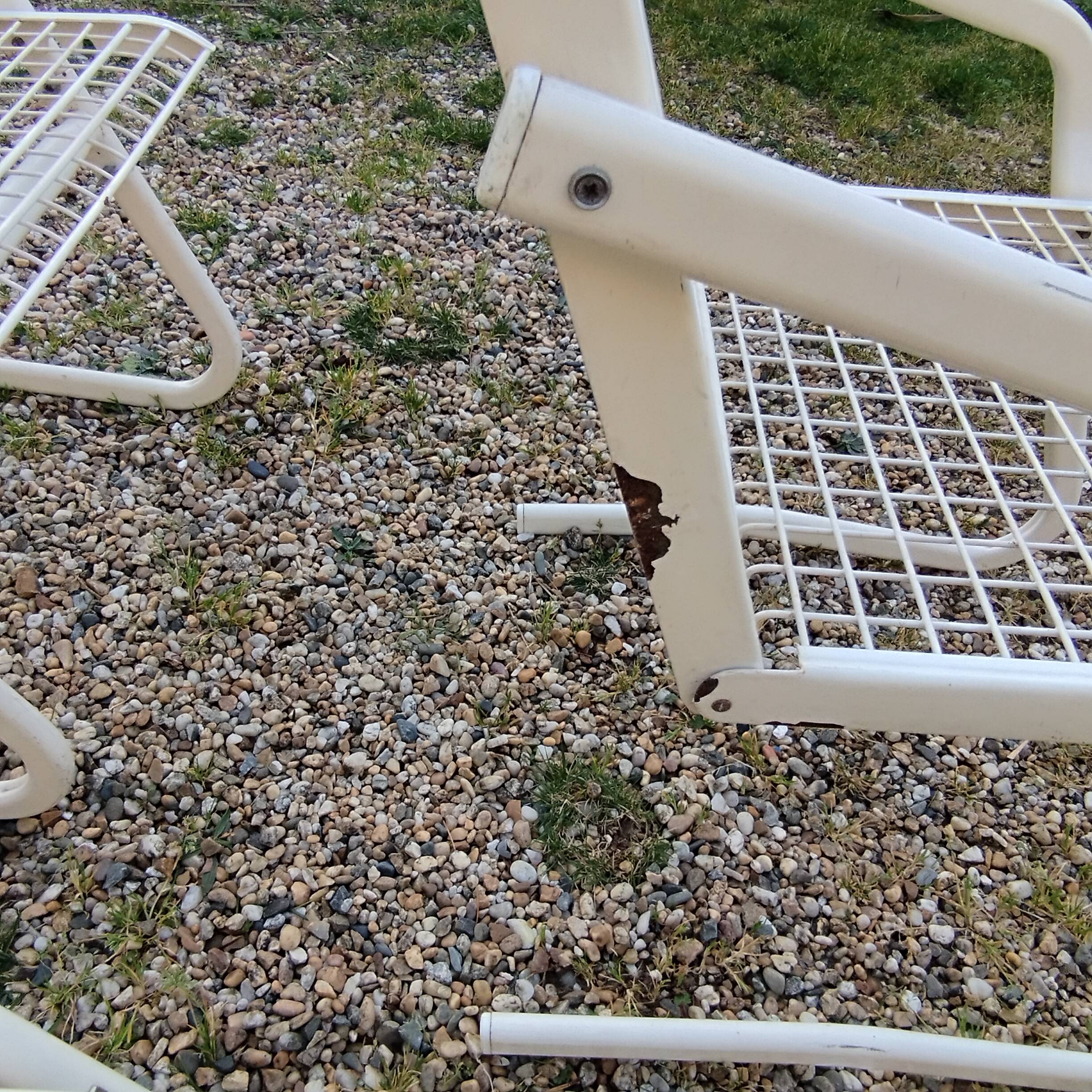 Vintage metal garden chairs