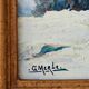 Oil painting - winter landscape
