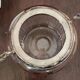 Antique silver metal and glass cookie jar/sugar bowl