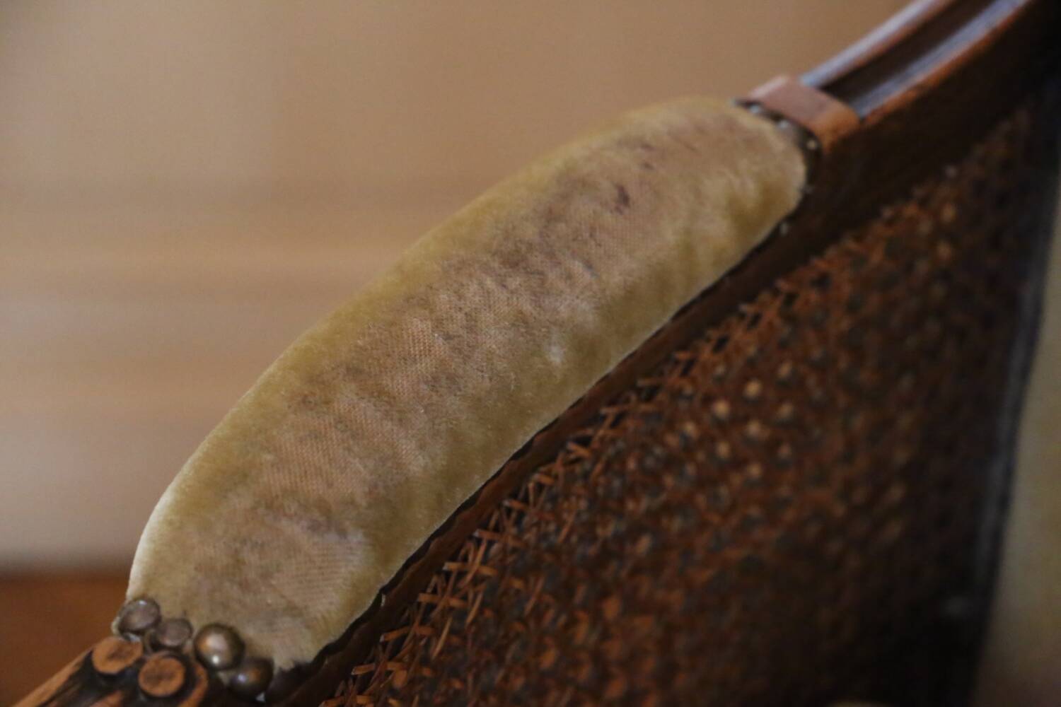 Cane shepherdess armchair, around 1930