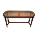 Old wooden bench and cannage, Louis XVI style