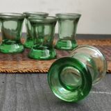 Lot of five glasses with liqueur '50s