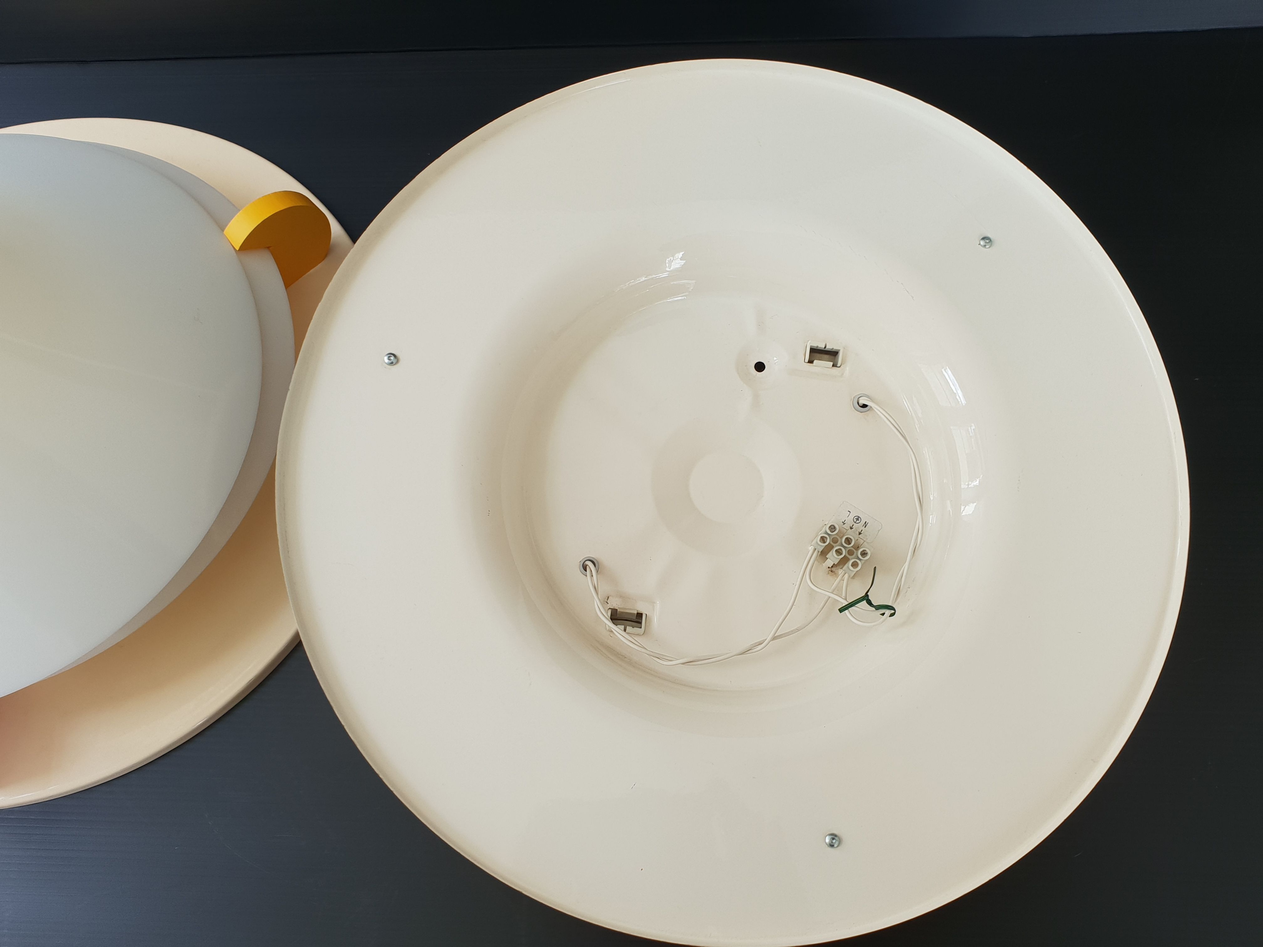 Pair of IKEA ceiling lights, 1980
