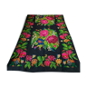 Romanian floral rug with beautiful pink roses made by hand in wool Bohemian carpet