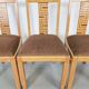 Arts and Crafts Dining Chairs, 1930s, Set of 4
