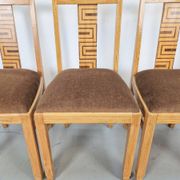 Chaises de salle à manger Arts et Métiers, années 1930, ensemble de 4