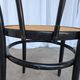 Mid-Century Thonet Style Dining Chair / Black Bentwood & Cane Seat Vintage