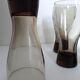 Set of 5 smoked glass soda glasses