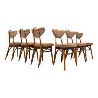 Set Of 6 Chairs No 124 By H & J Kurmanowicz, Poland, 1950’S