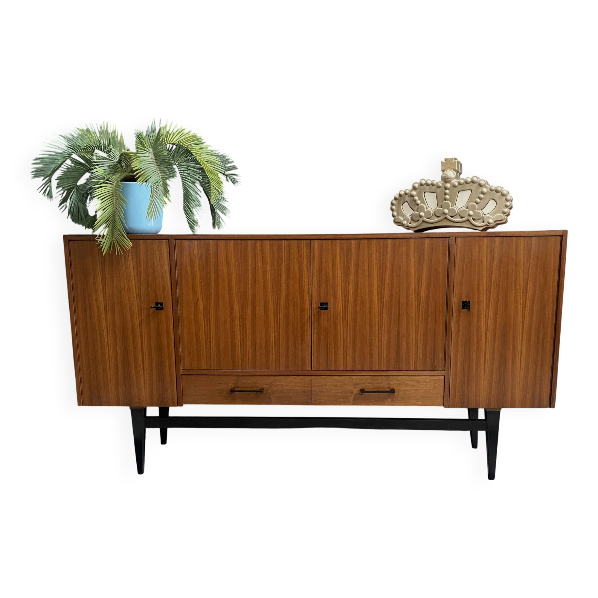 wood sideboard 1970s