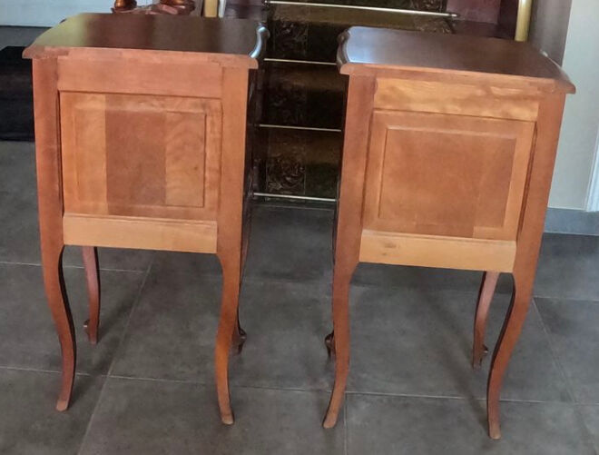 Pair of bedside tables in Louis XV style