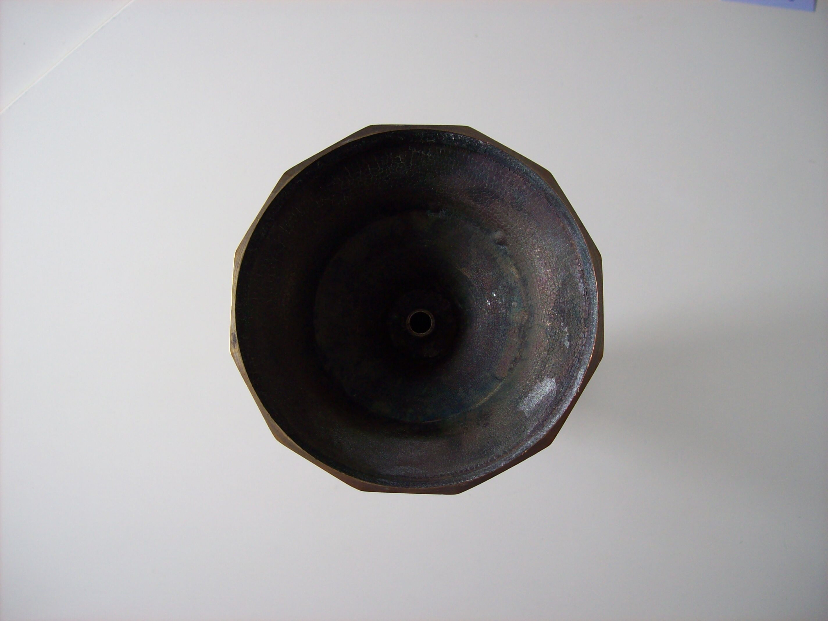 Former Golden brass candlestick