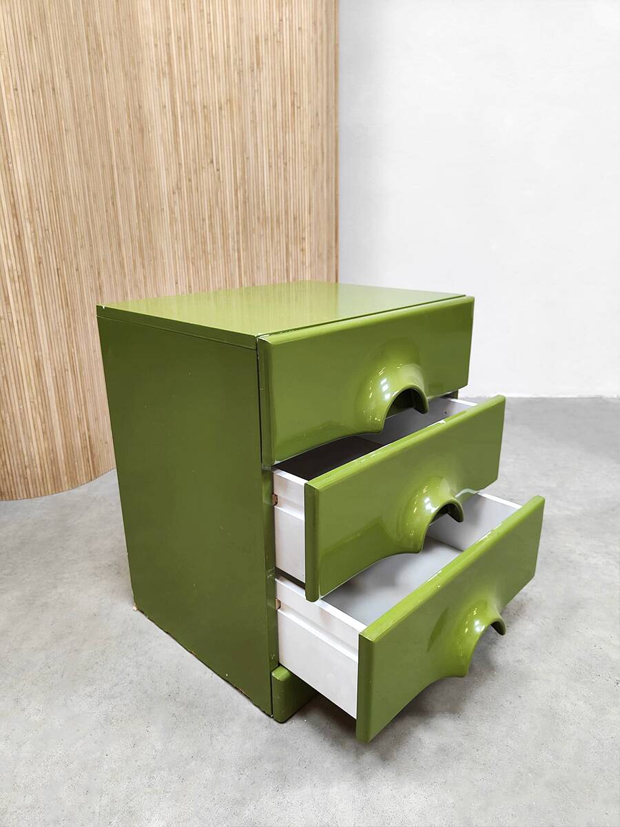 Vintage Space age chest of drawers sidetable