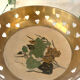 Brass cloisonne basket with handle – mid century circa 1950s art deco