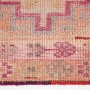3x12 Rug For Kitchen Pale Red Pink Turkish Vintage Runner Rug 85x367Cm