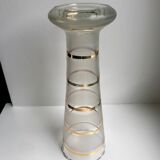 Serrated vase with gilded edging 60s