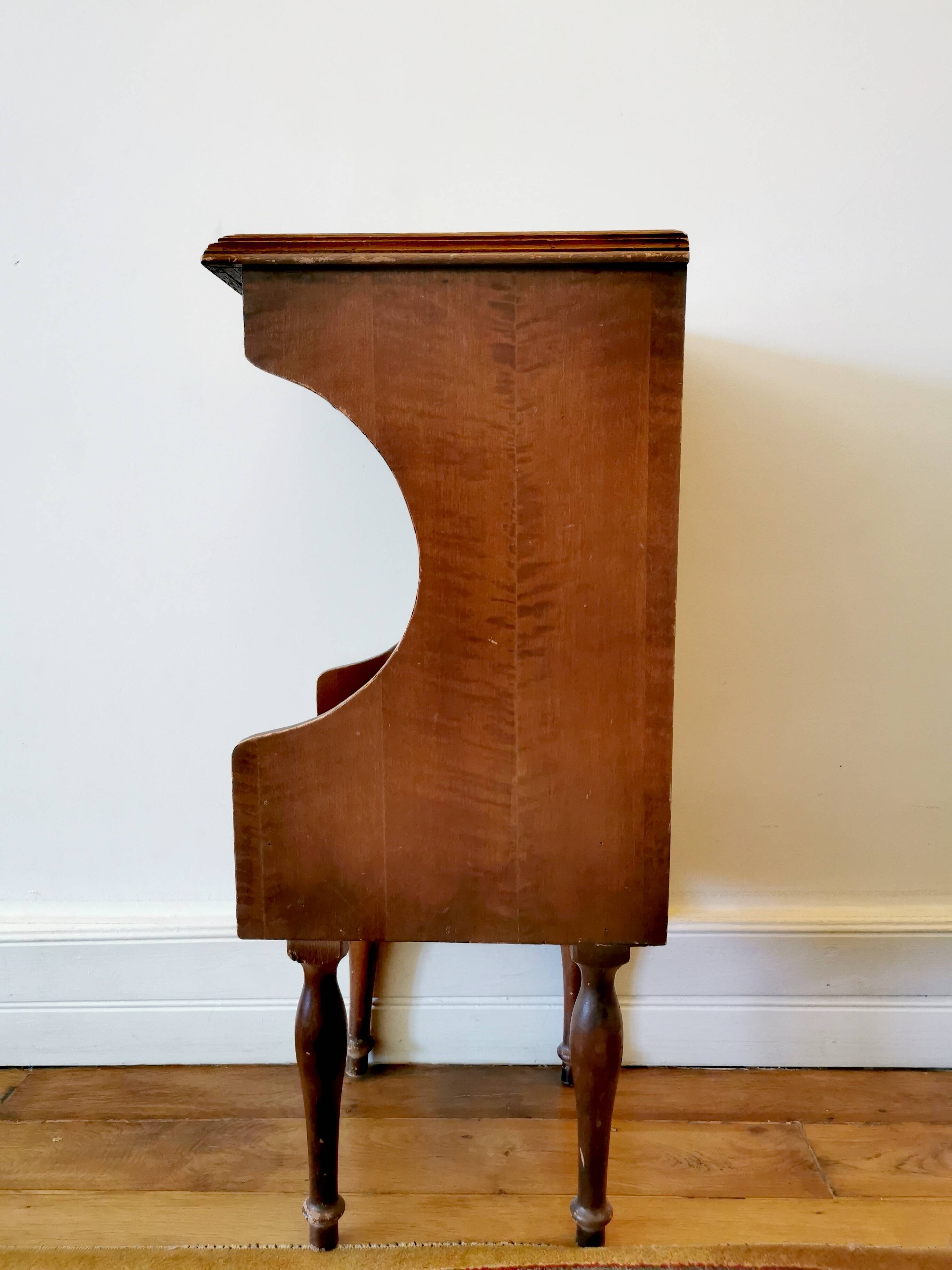 Vintage wooden bedside table