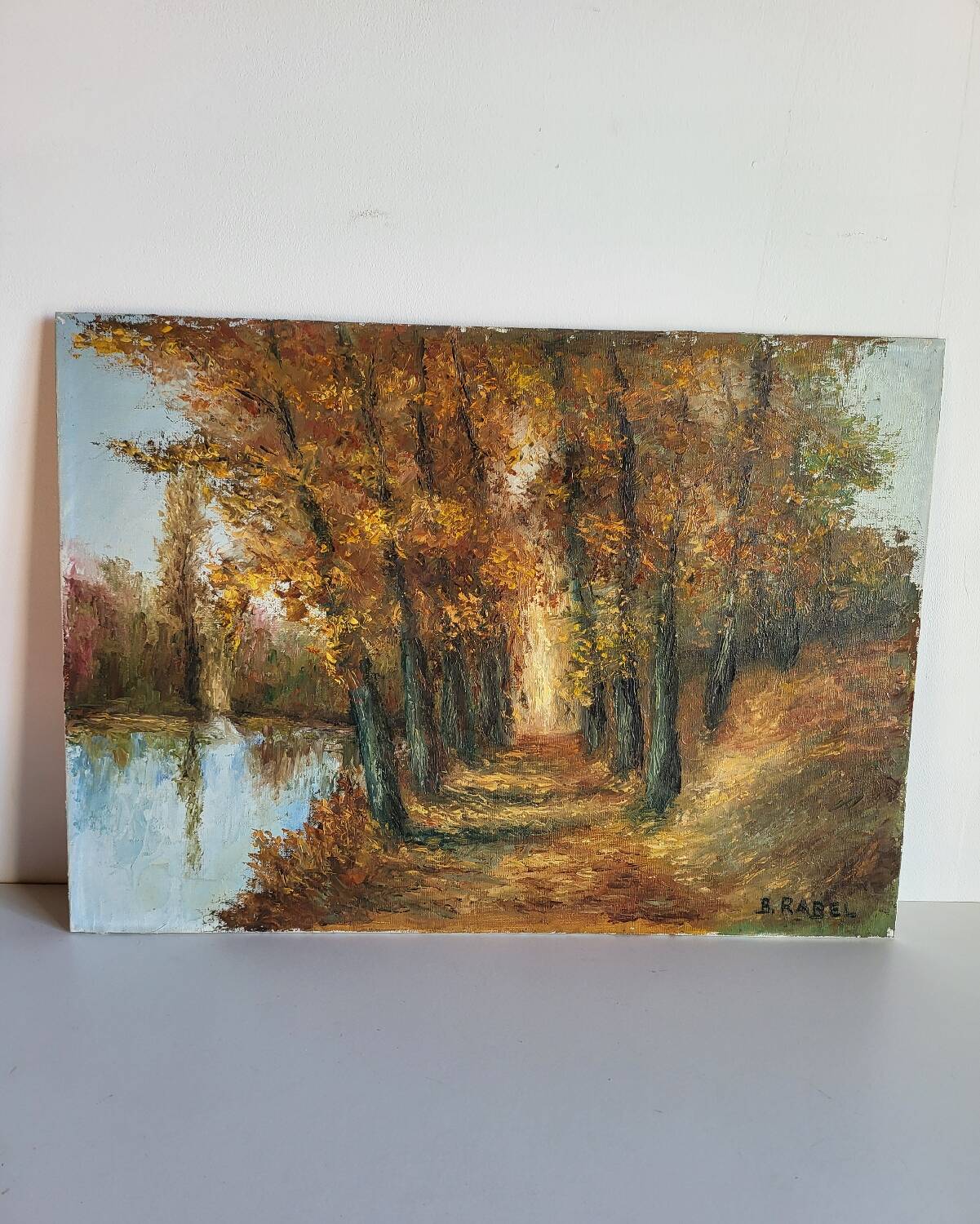 Oil on Panel B. RABEL Autumn Landscape