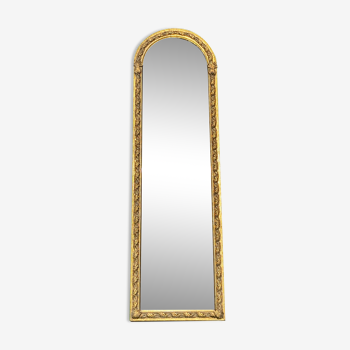 Milieu du siècle miroir de robe en or 130 cm