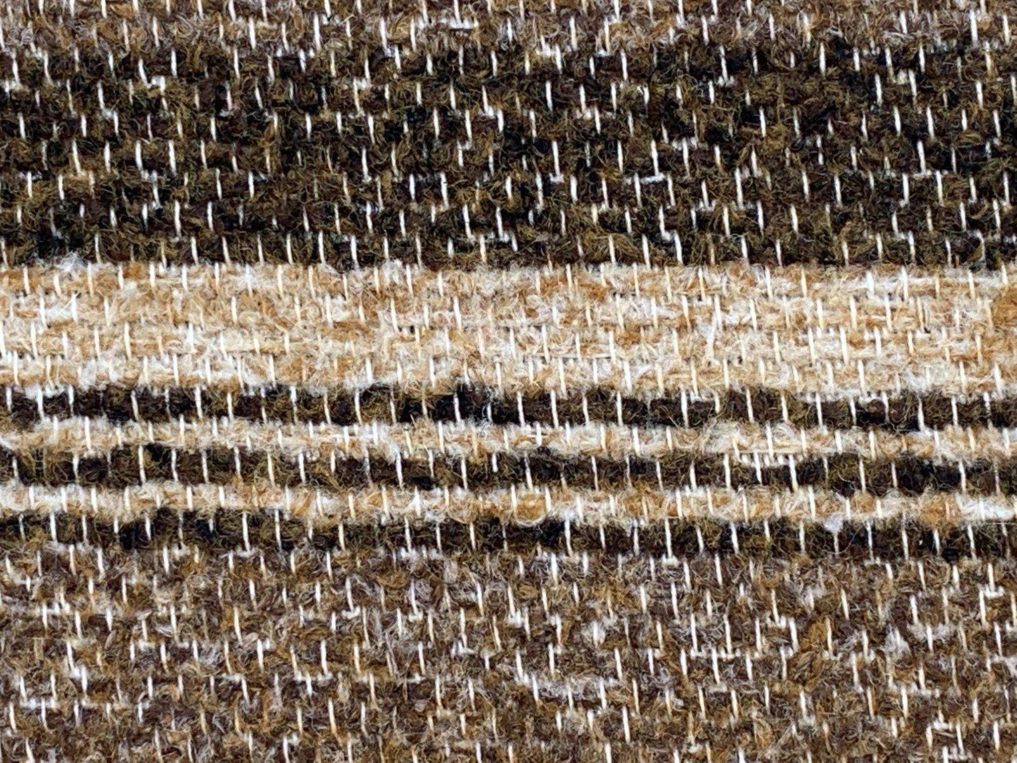 Suite de 4 chaises self hêtre laiton et laine 1960