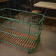 Former factory trolley with wheels from the 1950s