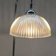 Floor lamp in chromed metal and holophane glass 1970