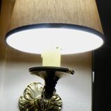 set of 2 bronze wall lights