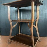 Walnut wheeled dessert trolley, circa 1900