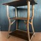 Walnut wheeled dessert trolley, circa 1900
