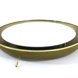 Gold Mathieu Mategot for Artimeta 1950s vintage mirror with light