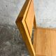 Set of 4 solid oak dining chairs – 1990s
