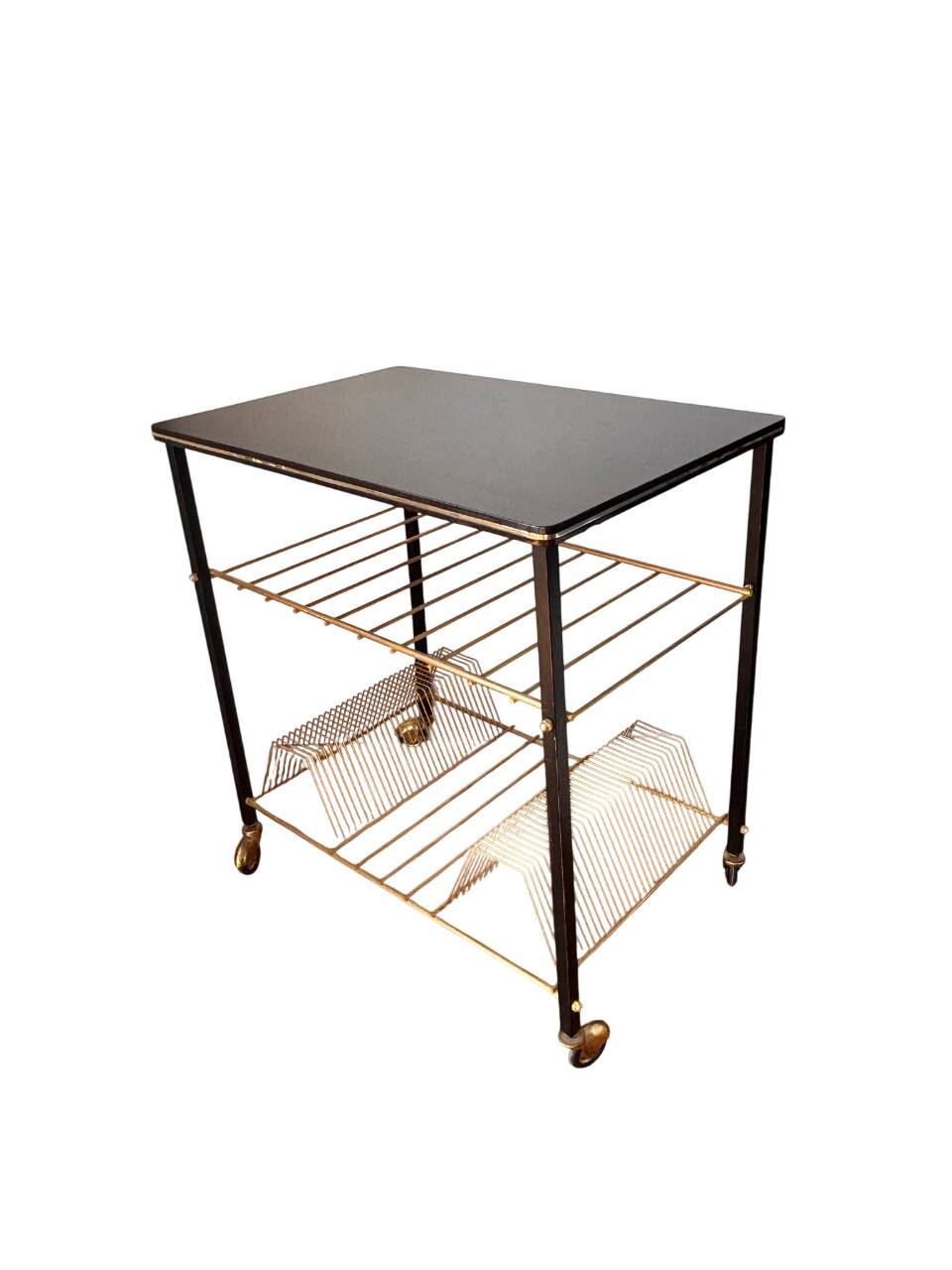 Table for turntable and vinyl records 1960