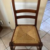 3 chairs in solid beech, Louis-Philippe