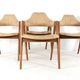 Set of 4 Kai Kristiansen for SVA Møbler model 42 / Compass Chairs