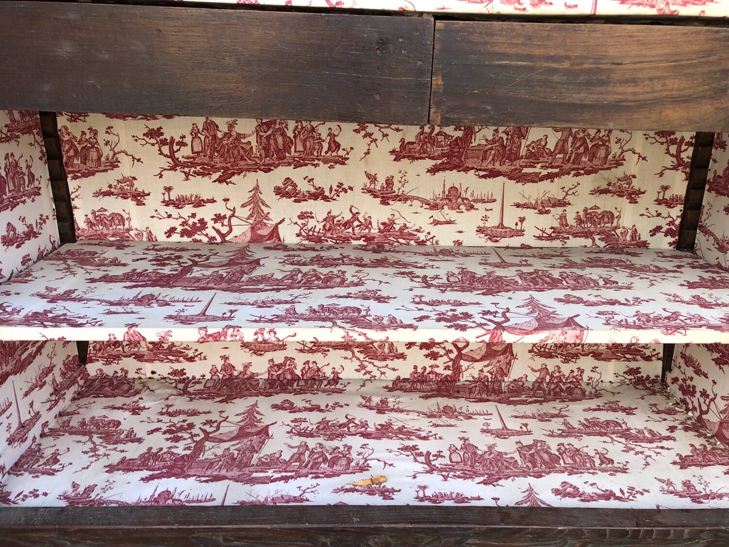 Antique Breton oak cabinet, richly carved