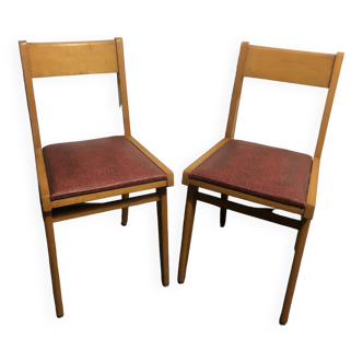 Pair of Scandinavian skai chairs