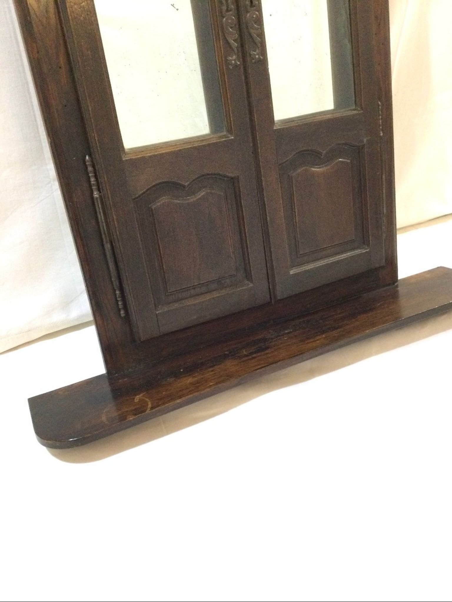 Miroir avec ses portes fleuries 90x111cm