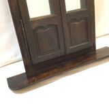 Mirror with its flowered doors 90x111cm