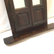 Miroir avec ses portes fleuries 90x111cm
