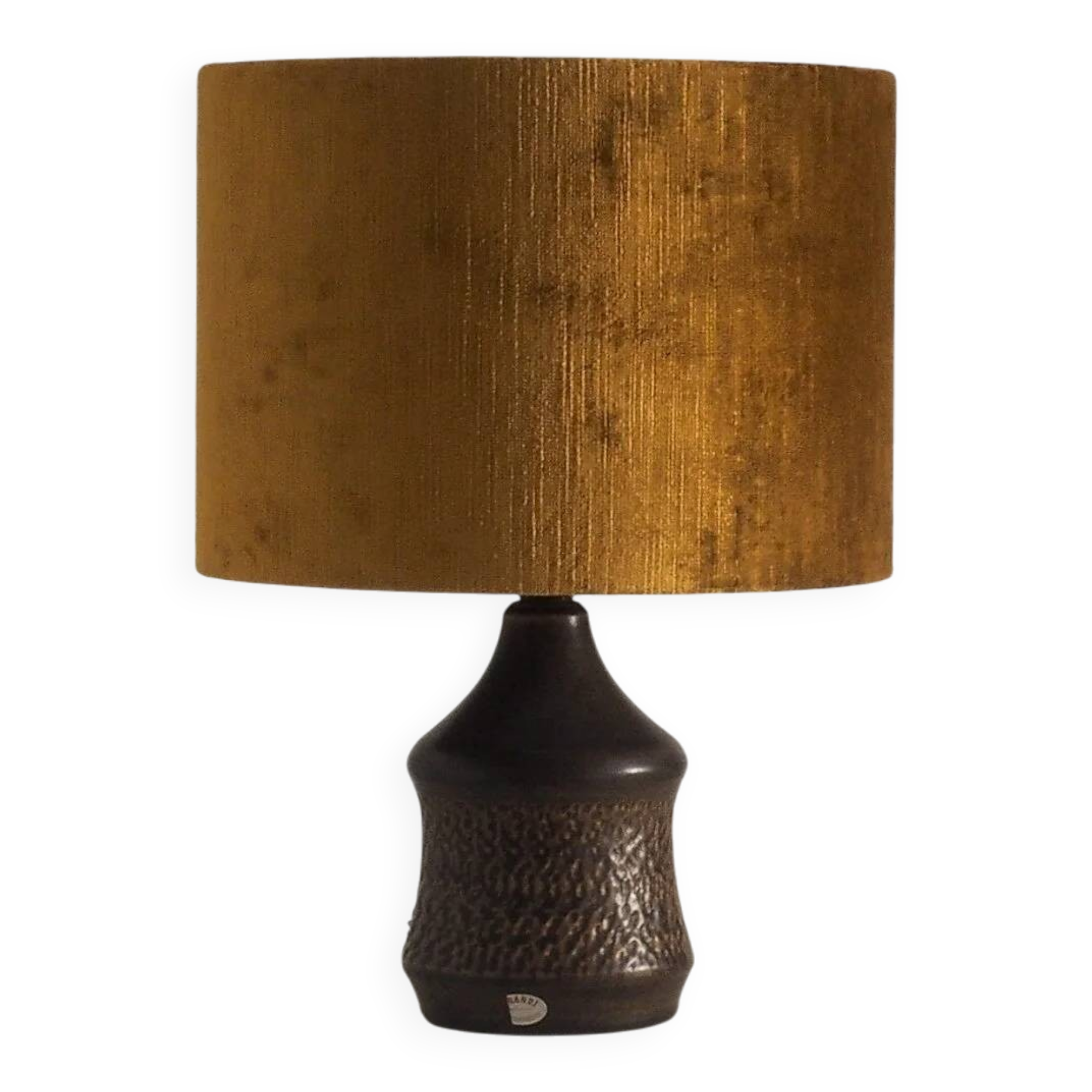 Swedish ceramic table lamp by Henry Brandi for Vejbystrand