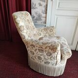 Vintage velvet toad armchair