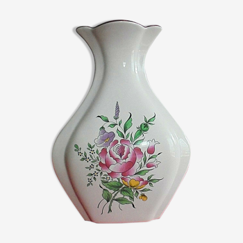 St Clement Lunéville Vase No. 9130 Flower Patterns on 4 Faces