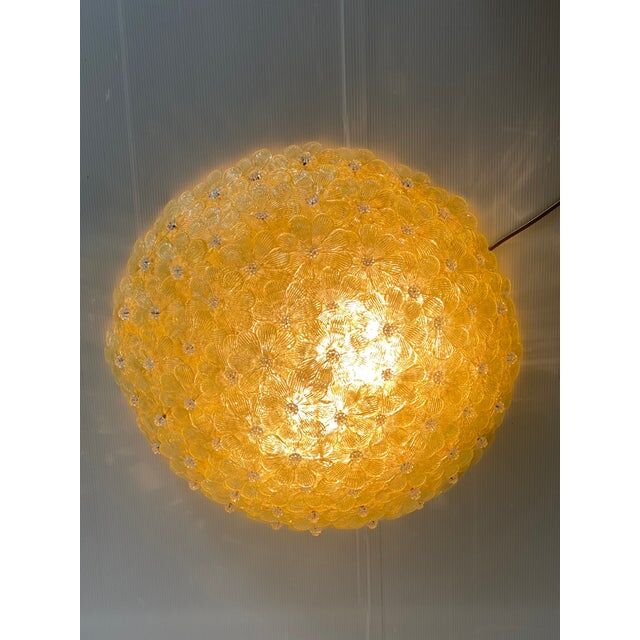 Early 21st century murano glass flush mount