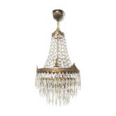 Grapefruit Hot Air Balloon Chandelier * Hollywood Regency * 50s