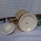 Vintage moka service in gilded porcelain for coffee, 1950s-1970s.