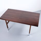 Rosewood dining table robert debiève 1950s huchers minvi