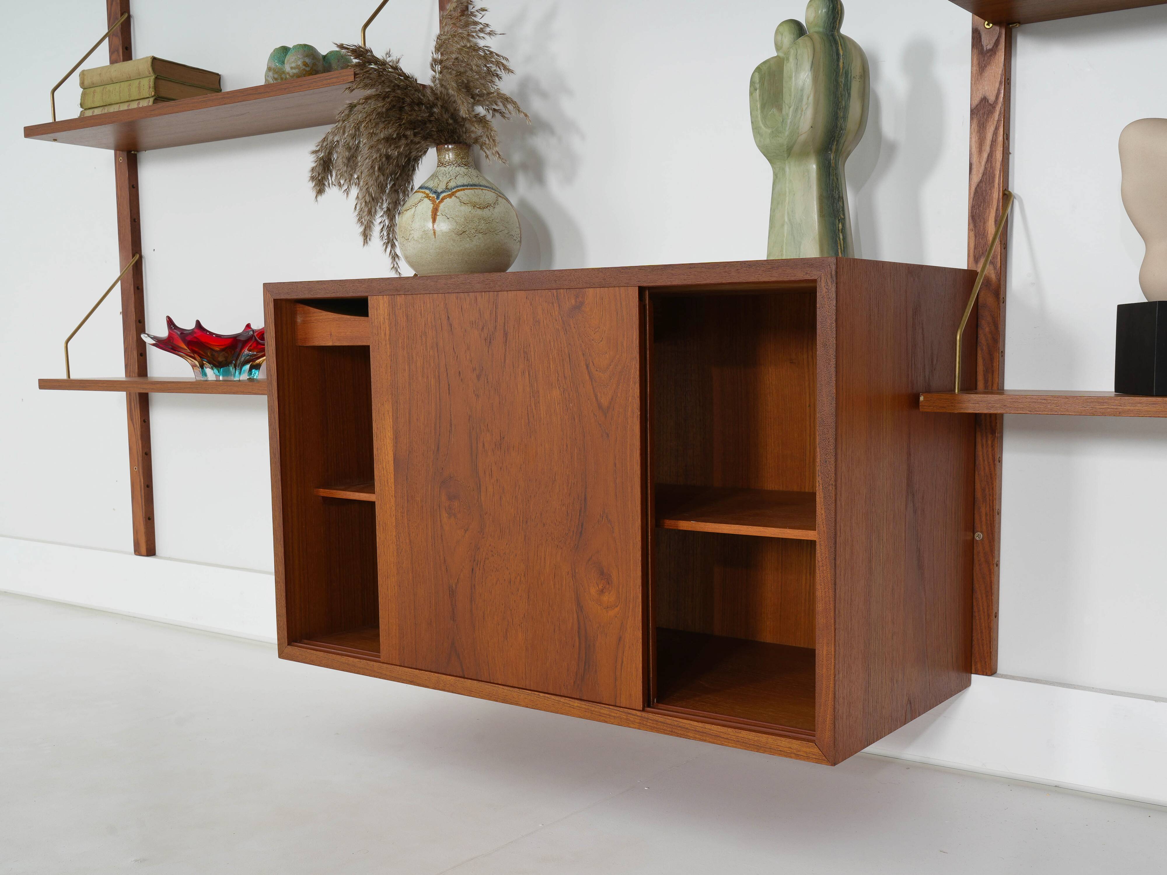 Teak modular shelving unit, Danish design, 1960s, made in Denmark